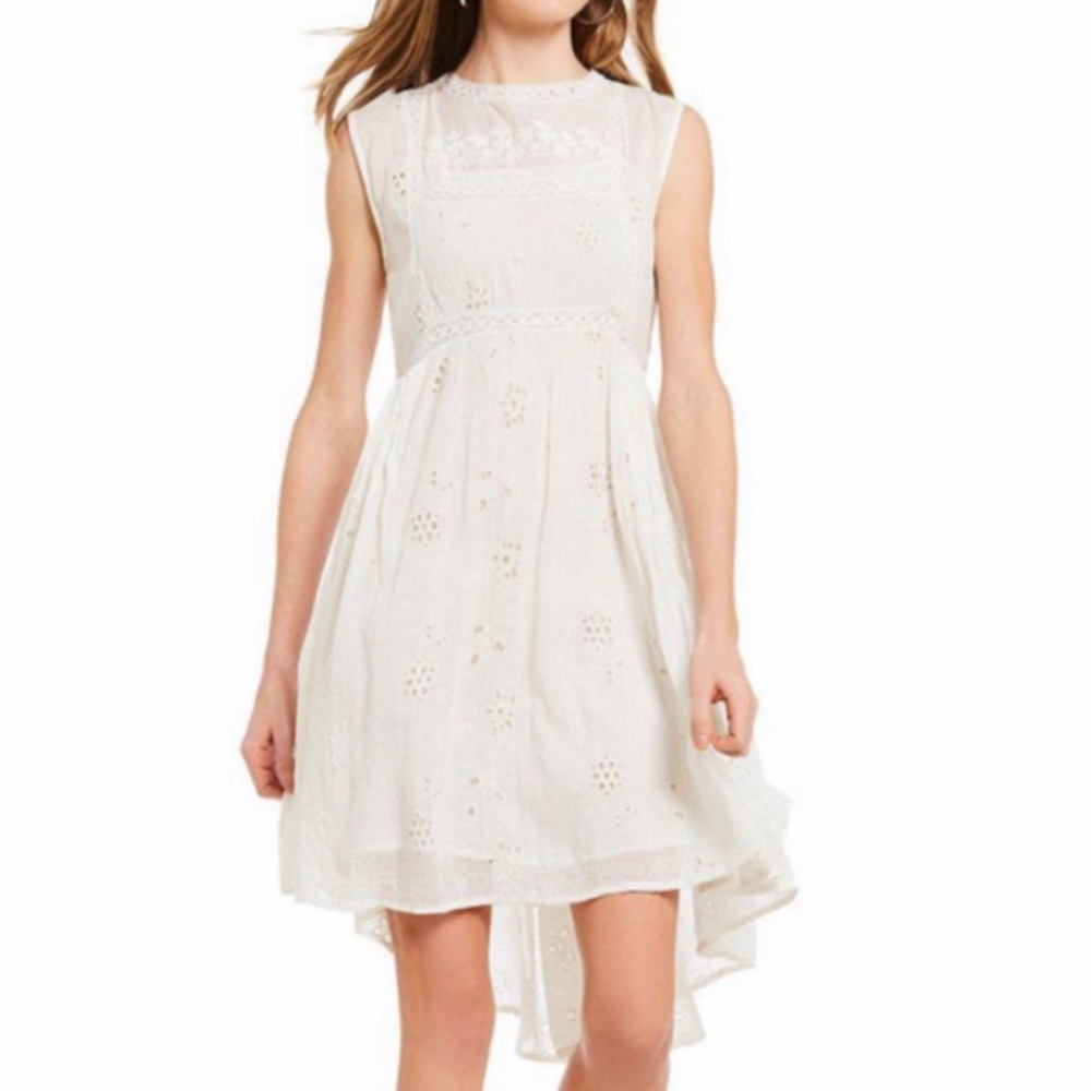 Chelsea & Violet Eyelet White Dress